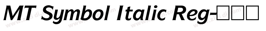 MT Symbol Italic Reg字体转换